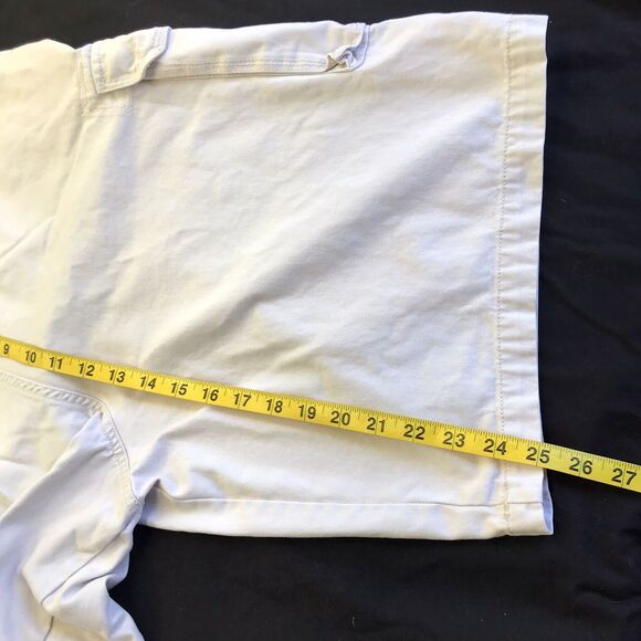 White Cargo Shorts Beverly Hills Polo Club 39 40 Mens Cotton Denim Chino Preppy - Picture 7 of 13